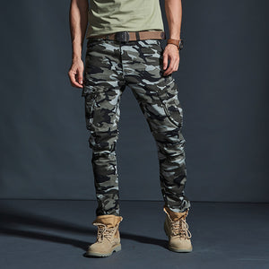 Modern Adventure Combat Cargo Pants Navy Grey, 29 - Streetwear Cargo Pants - Slick Street