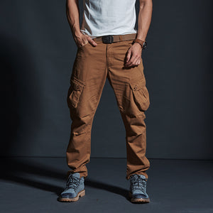 Modern Adventure Combat Cargo Pants Orange Card, 29 - Streetwear Cargo Pants - Slick Street