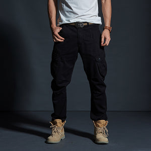 Modern Adventure Combat Cargo Pants Black, 29 - Streetwear Cargo Pants - Slick Street
