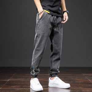 JYF Streetwear Denim Pants Black, M - Streetwear Pants - Slick Street