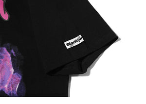 Japanese Anime Fire Girl T-Shirt , - Streetwear T-Shirts - Slick Street