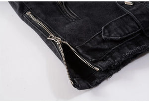 Multi Zippers And Buckles Jacket , - Streetwear Jacket - Slick Street