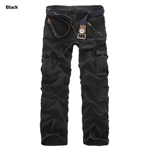 Rib Style Multi Pocket Pants Black, 28 - Streetwear Pants - Slick Street