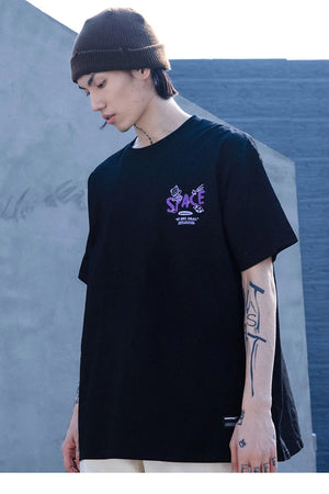 Space Rings Happy Bear Anime T-Shirt , - Streetwear T-Shirts - Slick Street