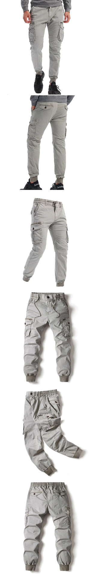 Rib Style Side Pockets Cargo Pants , - Streetwear Pants - Slick Street