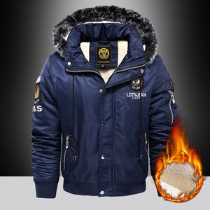 LDTN CF-86 Classic Parka Fleece Jacket Blue, XS - Streetwear Jacket - Slick Street