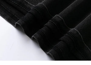 Dusty Black I Feel Anxious Illusion Letter T-Shirt , - Streetwear T-Shirts - Slick Street