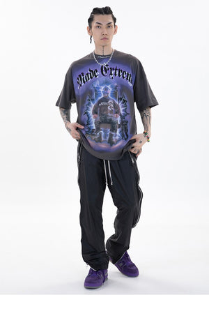 MADE EXTREME Electrify Polygraphy Loose T-Shirt , - Streetwear T-Shirts - Slick Street