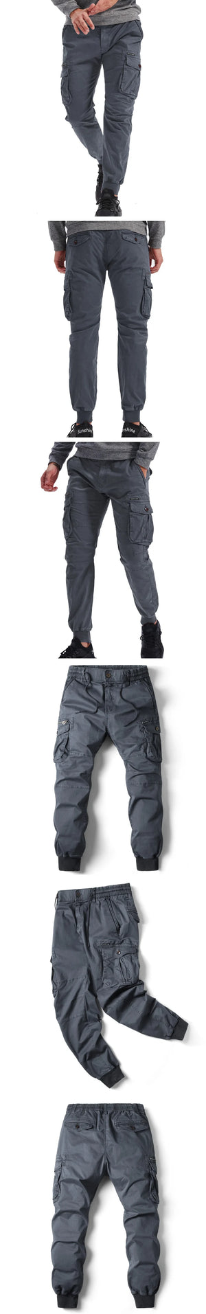 Rib Style Side Pockets Cargo Pants , - Streetwear Pants - Slick Street