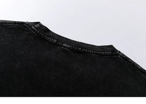 Dusty Black I Feel Anxious Illusion Letter T-Shirt , - Streetwear T-Shirts - Slick Street