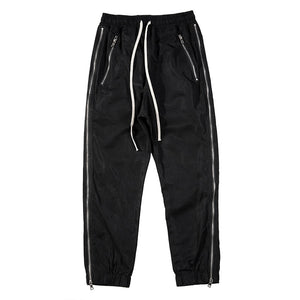 Corduroy Chino Side Zipper Style Pants XS, Black - Streetwear Pants - Slick Street