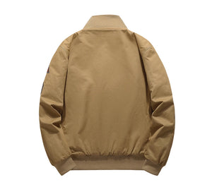 Patchwork Zipper Chief Bomber Jacket , - Streetwear Jacket - Slick Street