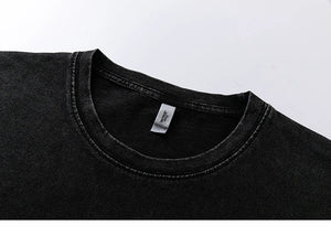 Dusty Black I Feel Anxious Illusion Letter T-Shirt , - Streetwear T-Shirts - Slick Street