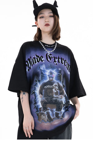 MADE EXTREME Electrify Polygraphy Loose T-Shirt , - Streetwear T-Shirts - Slick Street