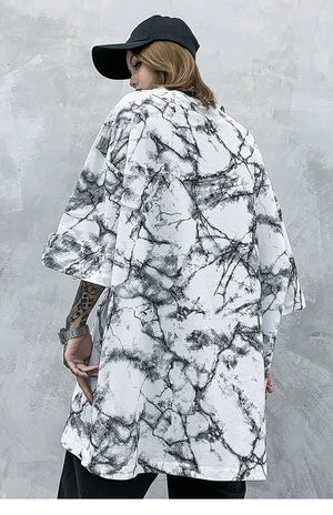 Butterfly Art Tie Die Long T-Shirt , - Streetwear T-Shirts - Slick Street