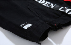 CONFIDEN Black Red Two Half Color Jacket , - Streetwear Jacket - Slick Street