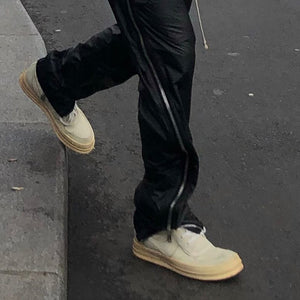 Corduroy Chino Side Zipper Style Pants , - Streetwear Pants - Slick Street