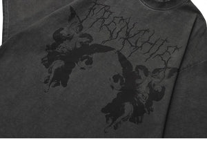 TRENCHIE Suffocation Fairy Angel Loose T-Shirt , - Streetwear T-Shirts - Slick Street