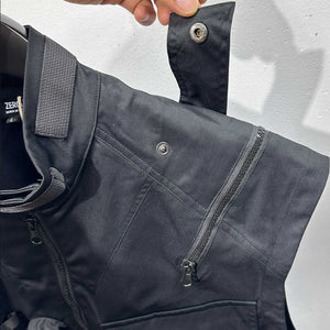 Multi Pocket Black Vest Jacket , - Streetwear - Slick Street