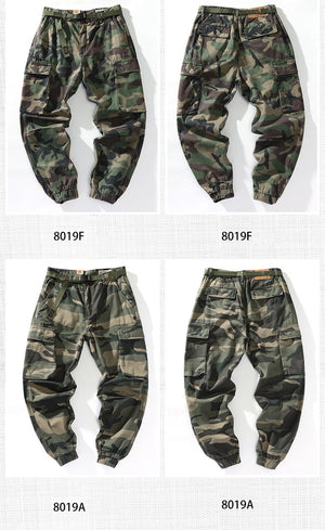 Eagle Camo Slim Fit Cargo Pants , - Streetwear Cargo Pants - Slick Street