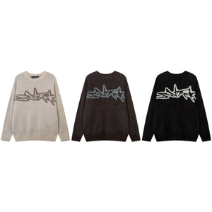 Thick 'Jaq' Knitted Sweater , - Streetwear - Slick Street