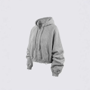 Ghost Distressed Hoodie , - Streetwear Hoodie - Slick Street