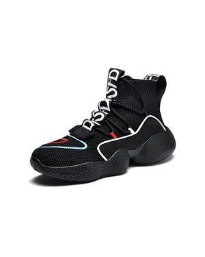Orbit Knit Runners - Midnight Orbit Black - Midnight Orbit, US 5 - Streetwear Shoes - Slick Street