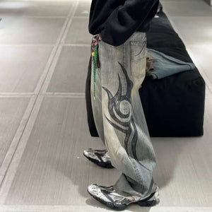 Chaos Baggy Jeans , - Streetwear Jeans - Slick Street