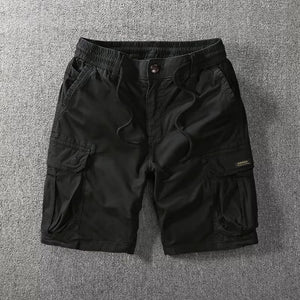 Combat Military Cargo Shorts Black, XS - Streetwear Shorts - Slick Street