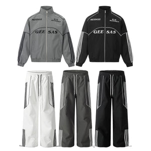 Retro Stripe Track Pants , - Streetwear Joggers - Slick Street