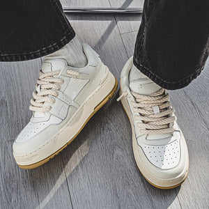 Rope Court Low - Beige White , - Streetwear Shoes - Slick Street