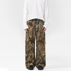 Camo Branch Cargo Pants Branch Camo, XS - Streetwear - Slick Street