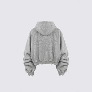 Ghost Distressed Hoodie , - Streetwear Hoodie - Slick Street