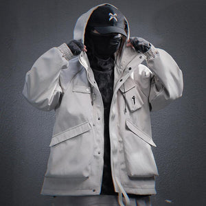 Night Industry Urban Techwear Jacket , - Streetwear Jacket - Slick Street
