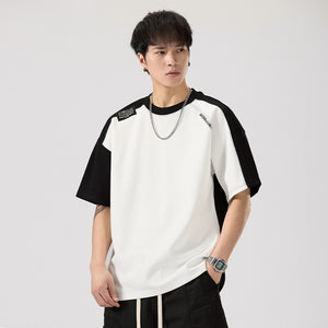 Colorblock Casual T-Shirt , - Streetwear T-Shirt - Slick Street