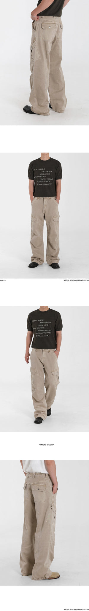 Retro Washed Relaxed Khaki Jeans , - Streetwear Jeans - Slick Street