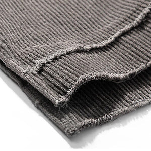 Double Layered 'Abyss' Washed Sweatshirt , - Streetwear Sweatshirts - Slick Street