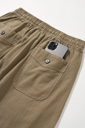 Linen Wide Leg Pants , - Streetwear Pants - Slick Street