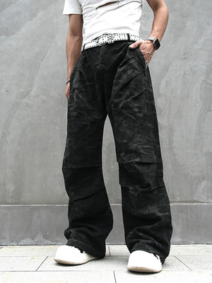 Red Stripe Washed Jeans , - Streetwear Jeans - Slick Street