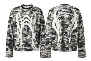 Camo 'Ghost' Breathable Long Sleeve Sweatshirt , - Streetwear - Slick Street