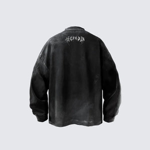 Corrupted Oversized Sweatshirt , - Streetwear Sweatshirts - Slick Street