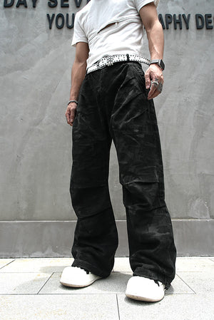 Red Stripe Washed Jeans , - Streetwear Jeans - Slick Street
