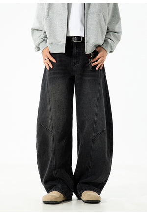 Retro Panelwork Denim Jeans , - Streetwear - Slick Street