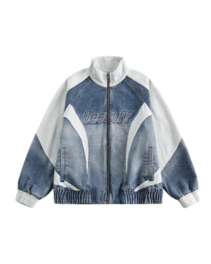 Retro Biker Splicing Jacket , - Streetwear - Slick Street