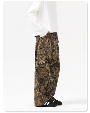 Camo Branch Cargo Pants , - Streetwear - Slick Street