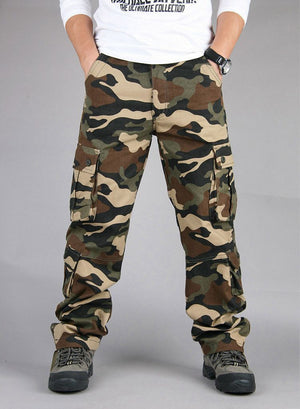 CA26 Tactical Camo Cargo Pants , - Streetwear Pants - Slick Street