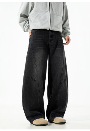 Retro Panelwork Denim Jeans , - Streetwear - Slick Street