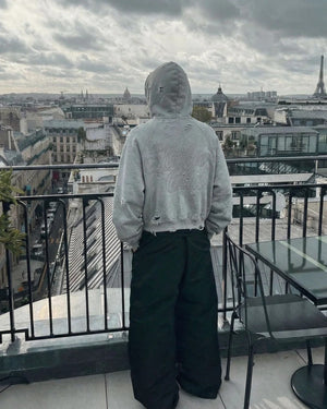 Ghost Distressed Hoodie , - Streetwear Hoodie - Slick Street