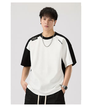 Colorblock Casual T-Shirt , - Streetwear T-Shirt - Slick Street