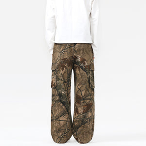 Camo Branch Cargo Pants , - Streetwear - Slick Street